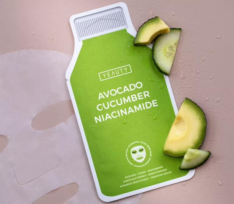 Avocado, Cucumber, Niacinamid – Tuchmaske